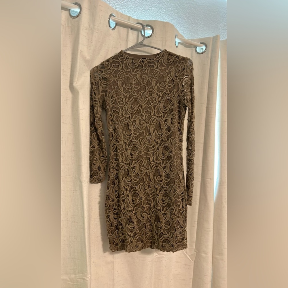 Windsor army green lace dress